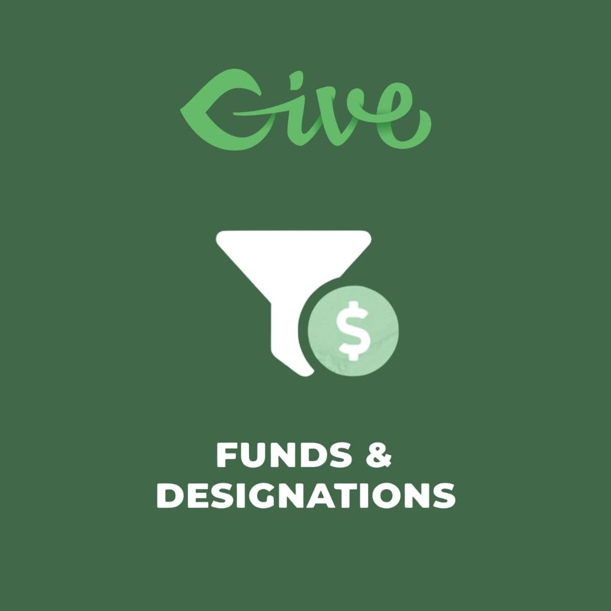 Screenshot of Give - Funds and Designations interface