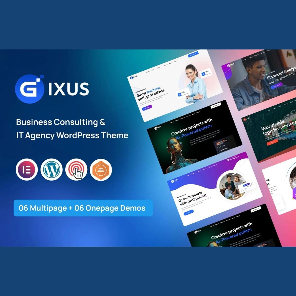 Screenshot of Gixus interface