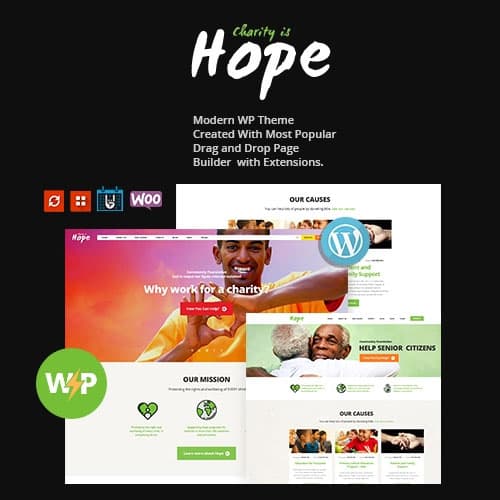 Hope | Non-Profit, Charity & Donations 워드프레스 테마 + RTL