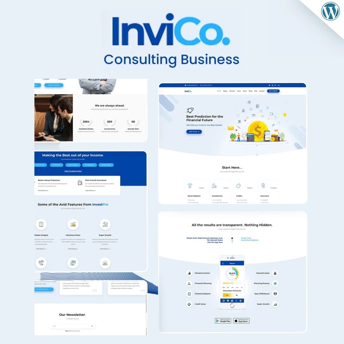 Screenshot of Invico interface
