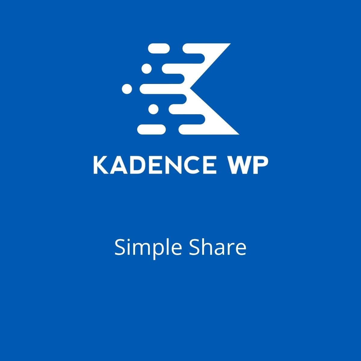 Screenshot of Kadence Simple Share interface
