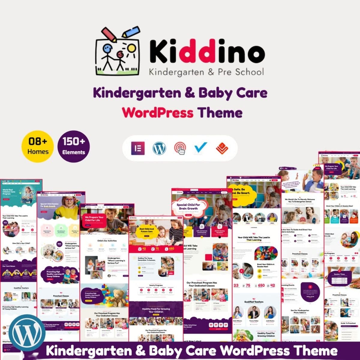 Screenshot of Kiddino interface