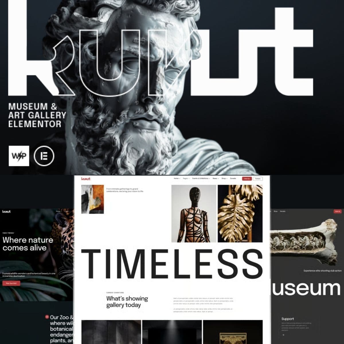 Screenshot of Kunst interface