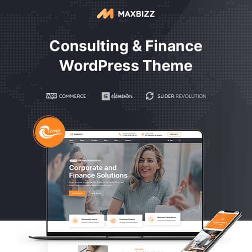 Maxbizz - Consulting & Financial Elementor Θέμα WordPress
