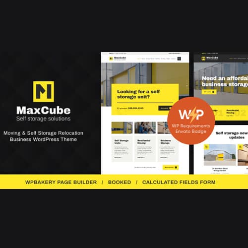 MaxCube | Moving & Self Storage Relocation Бизнес Тема WordPress