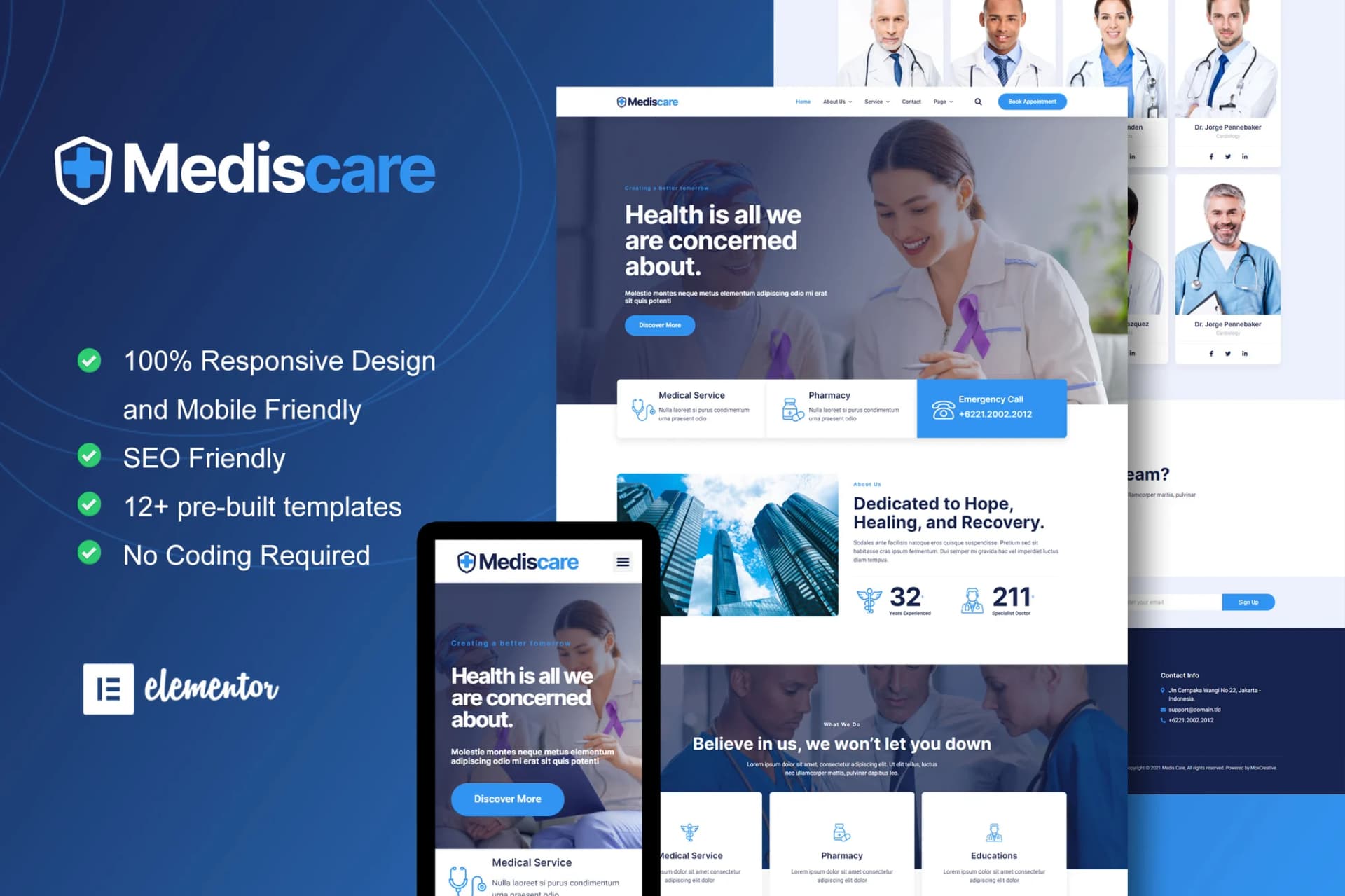 Screenshot of MedisCare interface