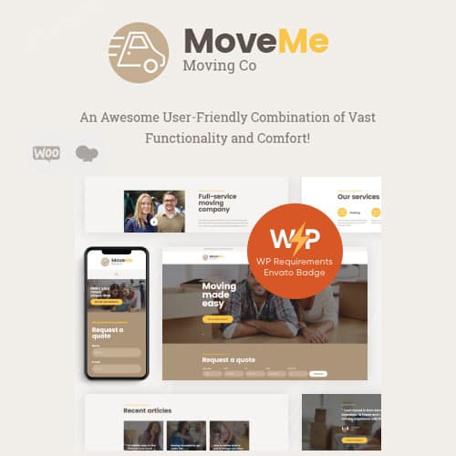 MoveMe | Moving & Storage Relocation Şirket WordPress Teması