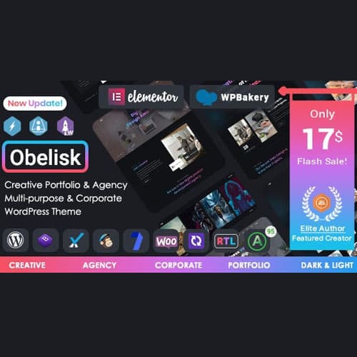 Obelisk - Ajans Portföy & Yaratıcı WordPress Teması