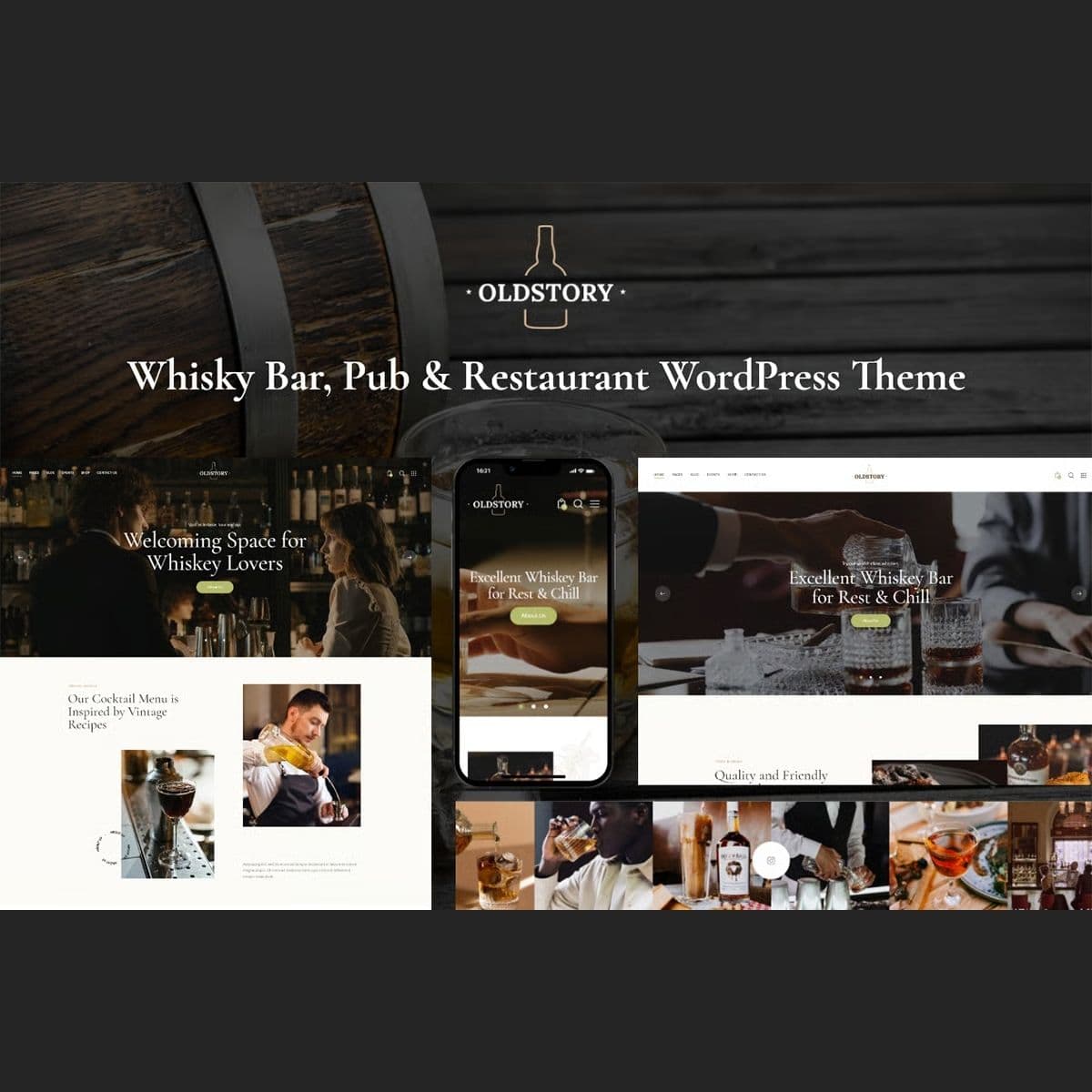 Screenshot of OldStory interface