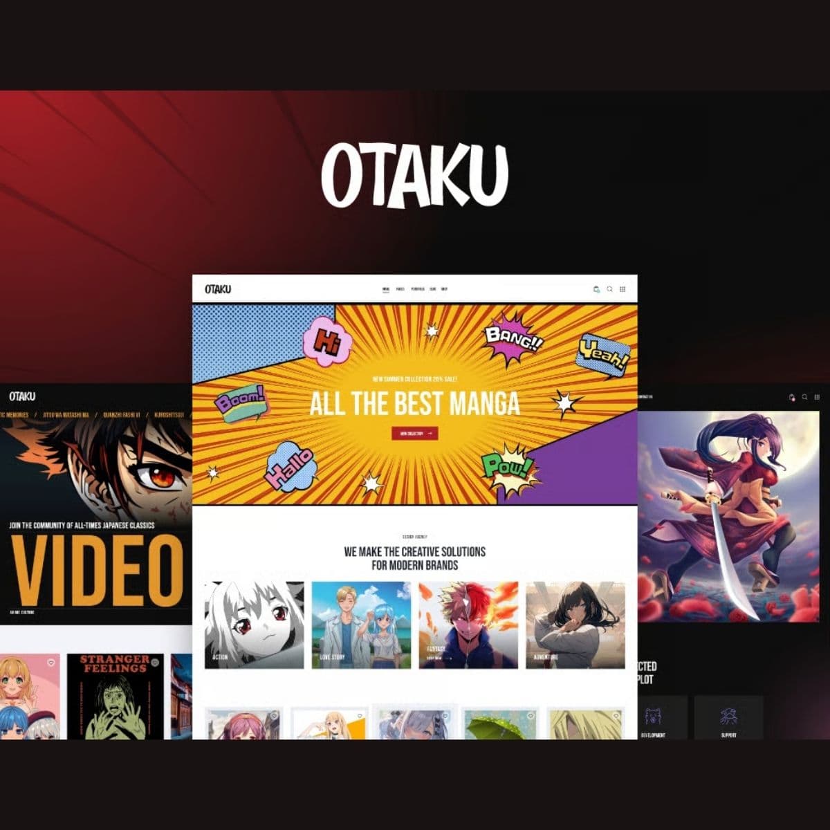 Screenshot of Otaku interface