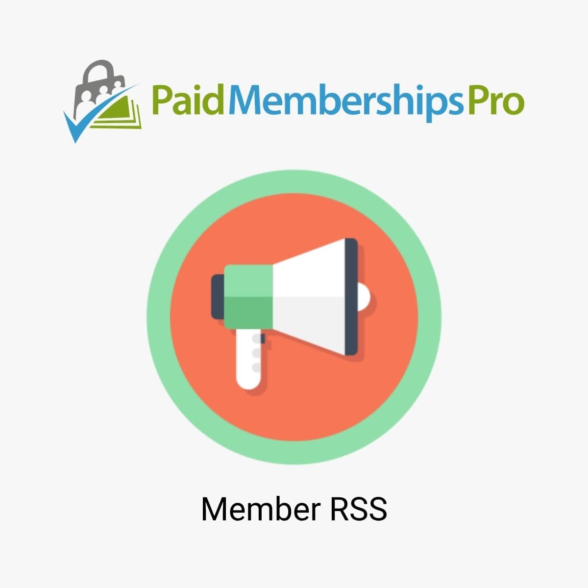Screenshot of Paid Memberships Pro Member RSS Feed interface