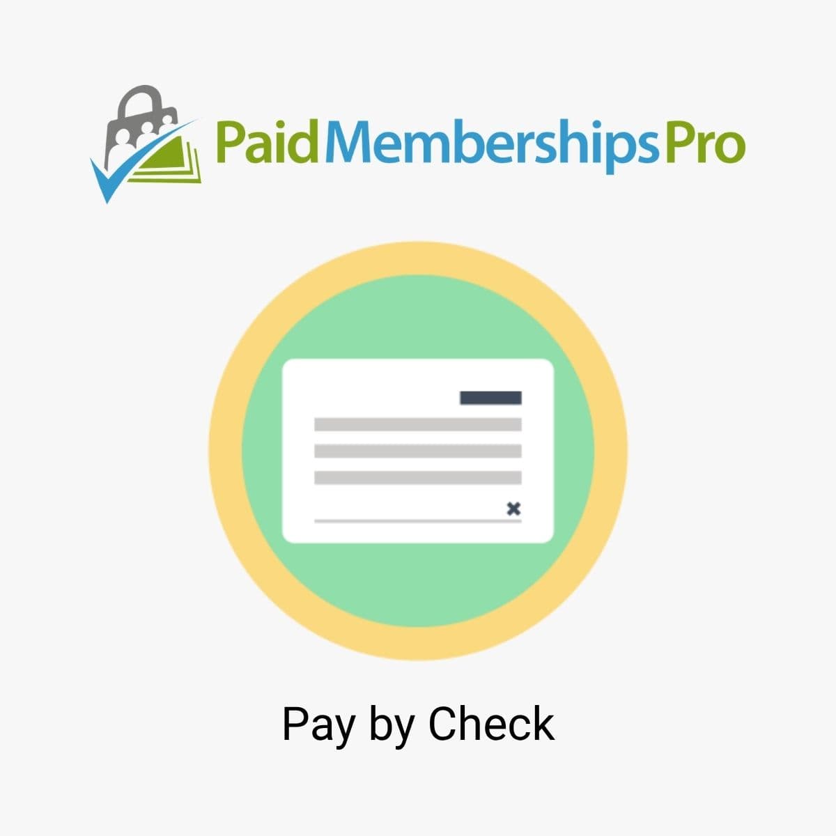 Screenshot of Paid Memberships Pro Pay by Check interface