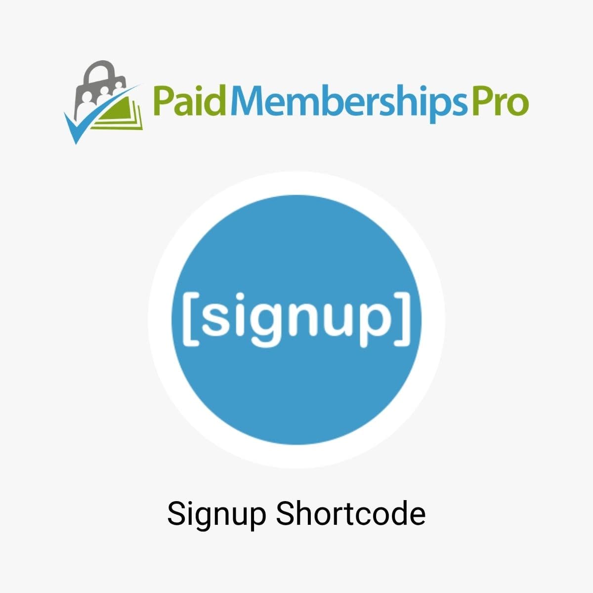 Screenshot of Paid Memberships Pro Signup Shortcode interface