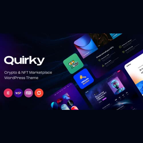 Quirky - NFT, Token & Blockchain WCFM Marketplace ورڈپریس تھیم
