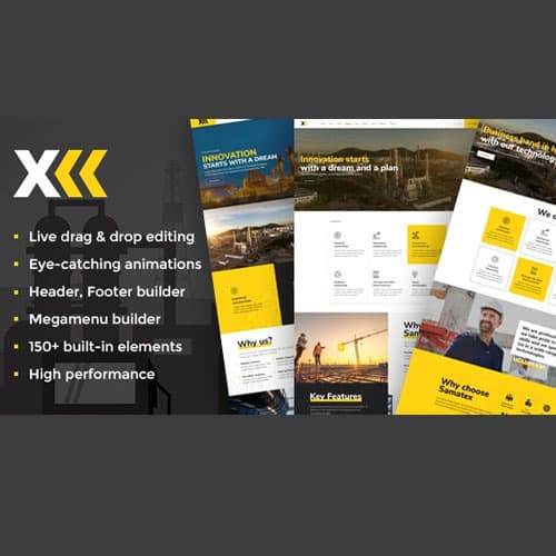 Samatex - Industrial ওয়ার্ডপ্রেস থিম + Woocommerce