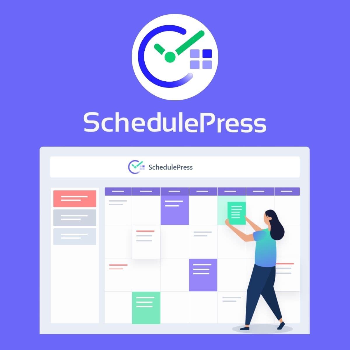 Screenshot of SchedulePress Pro interface