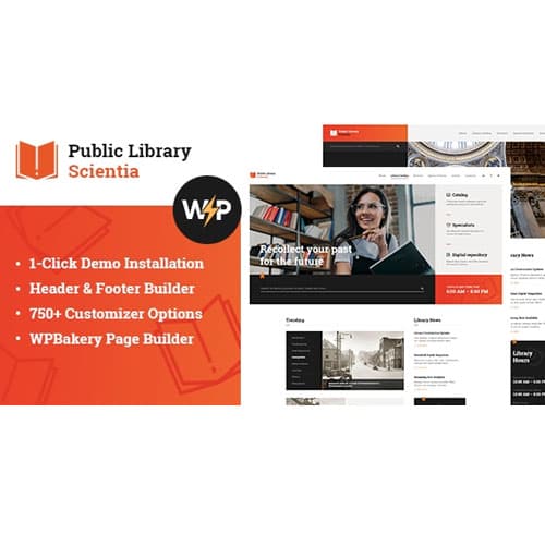 Scientia | Public Library & Book 스토어 교육 워드프레스 테마