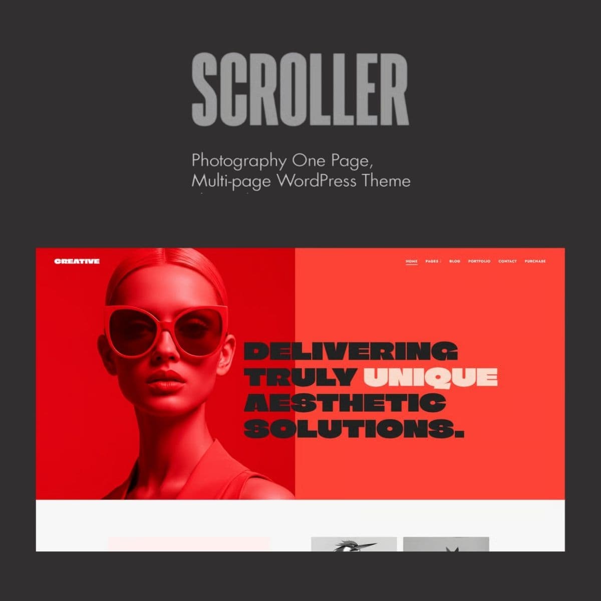 Screenshot of Scroller interface