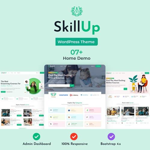 SkillUp - Online Bildung WordPress-Theme