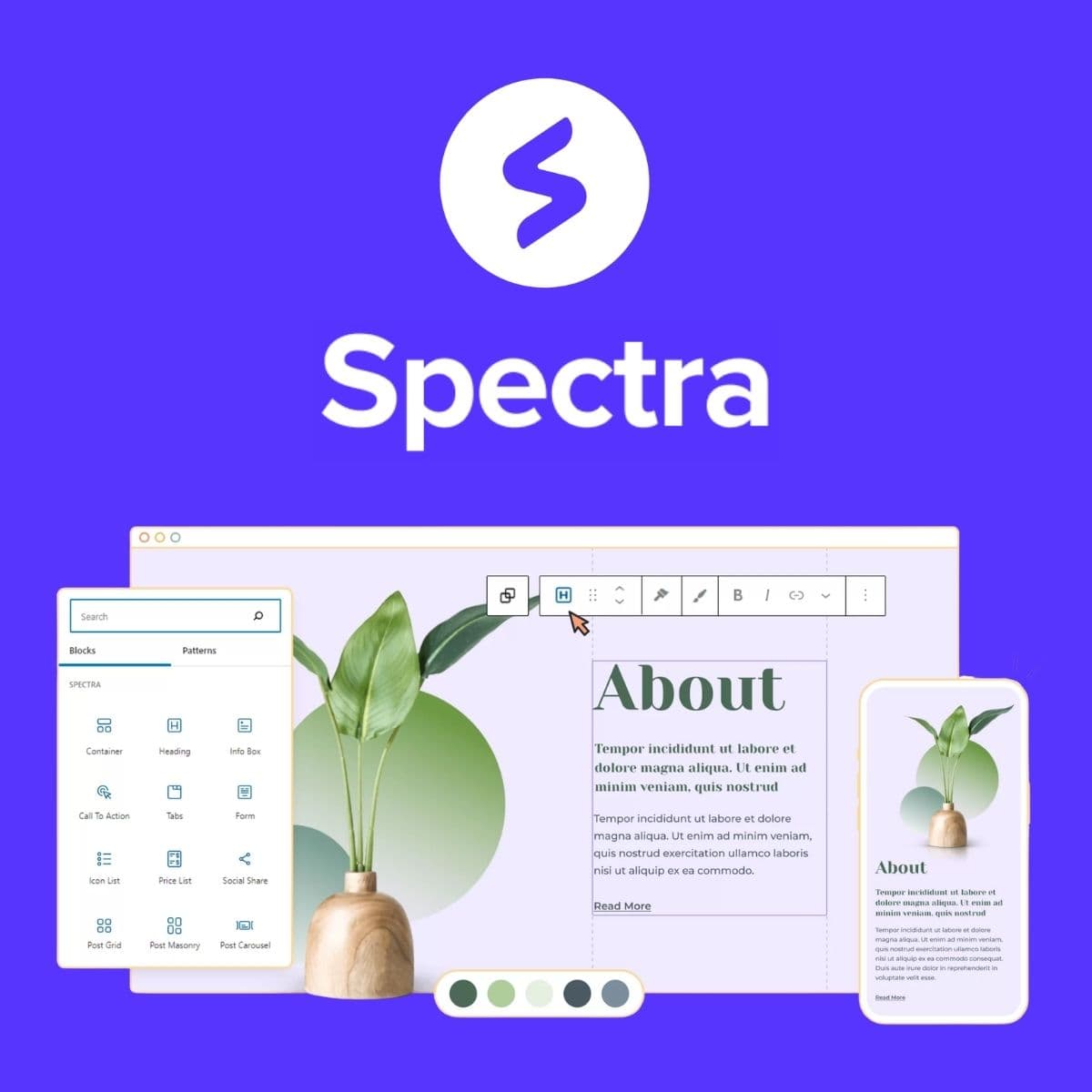 Screenshot of Spectra Pro interface