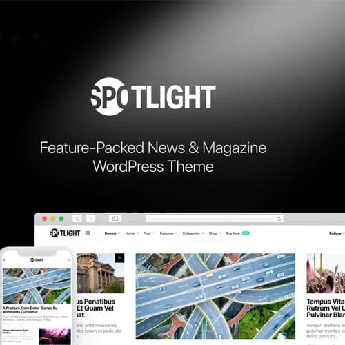 Spotlight - Feature-Packed News & 杂志 WordPress主题