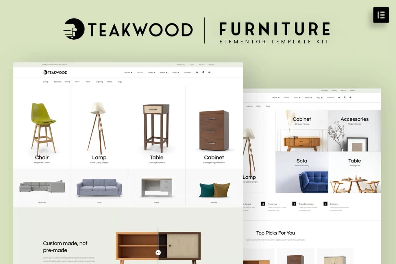 Screenshot of Teakwood interface
