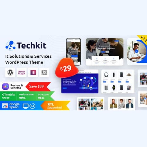 Techkit – Technology & IT Solutions Motyw WordPress