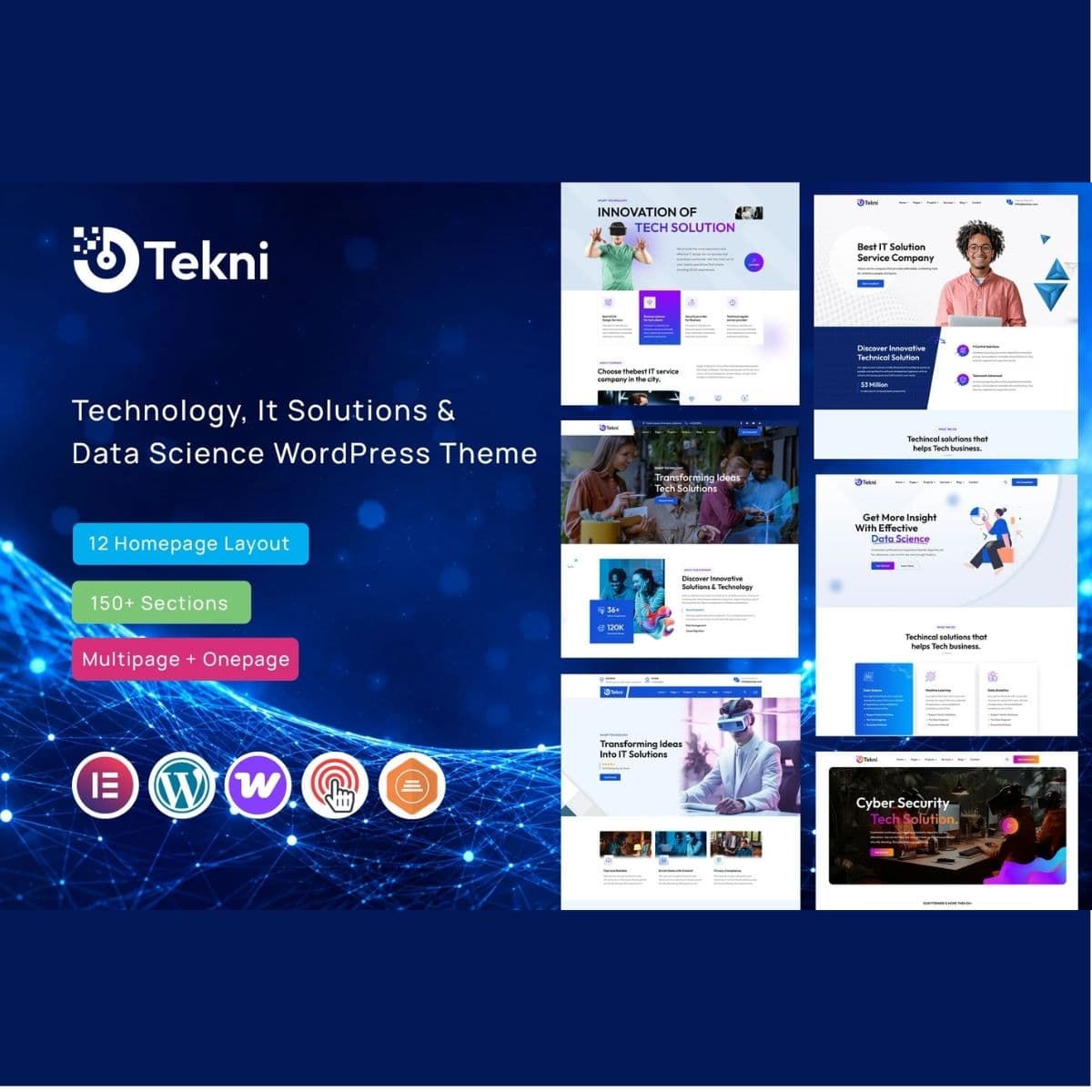 Screenshot of Tekni interface