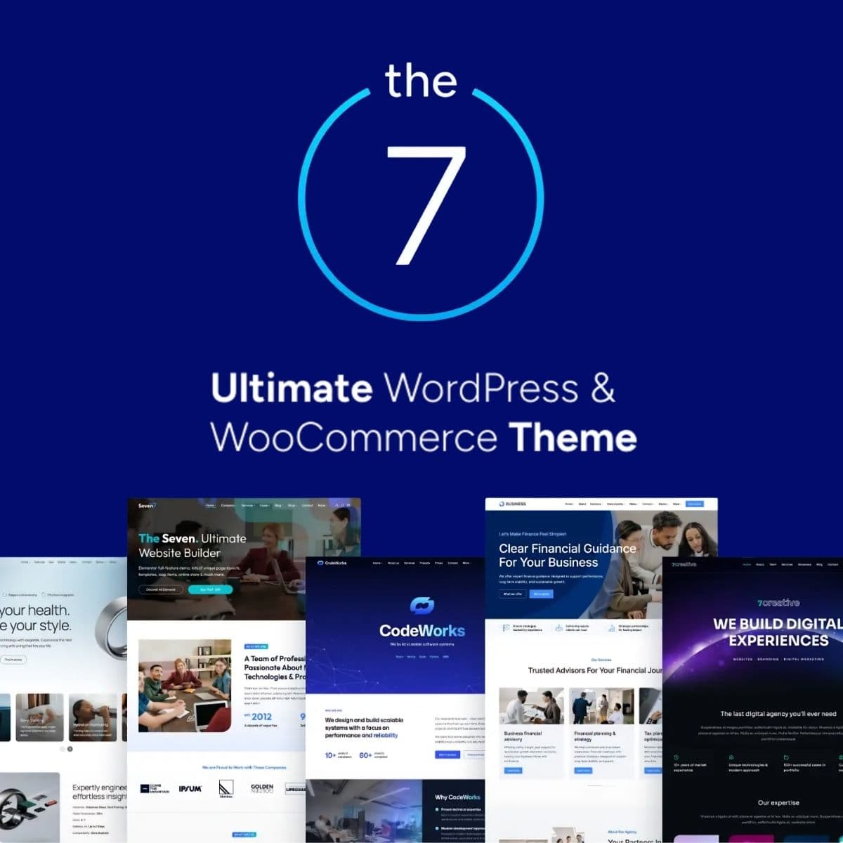 Screenshot of The7 interface
