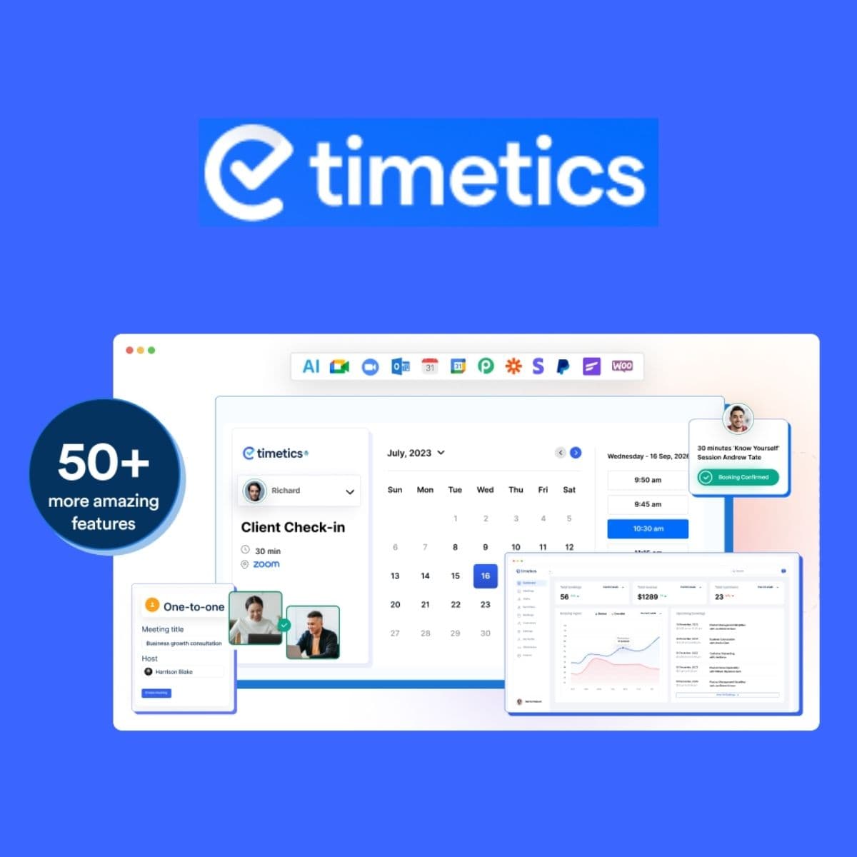 Screenshot of Timetics Pro interface