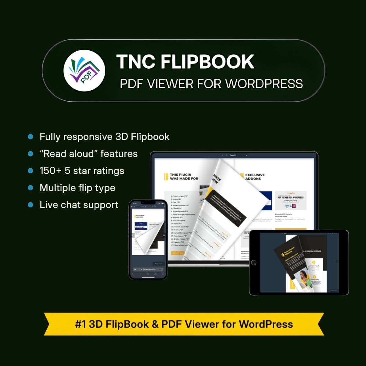 Screenshot of TNC FlipBook interface