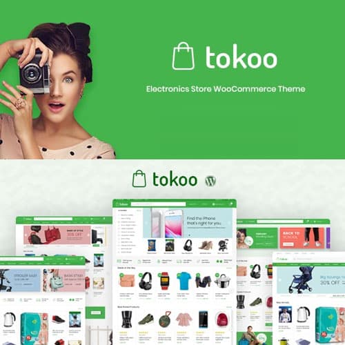 Tokoo - Electronics اسٹور WooCommerce Theme for Affiliates, Dropship and Multi-vendor Websites