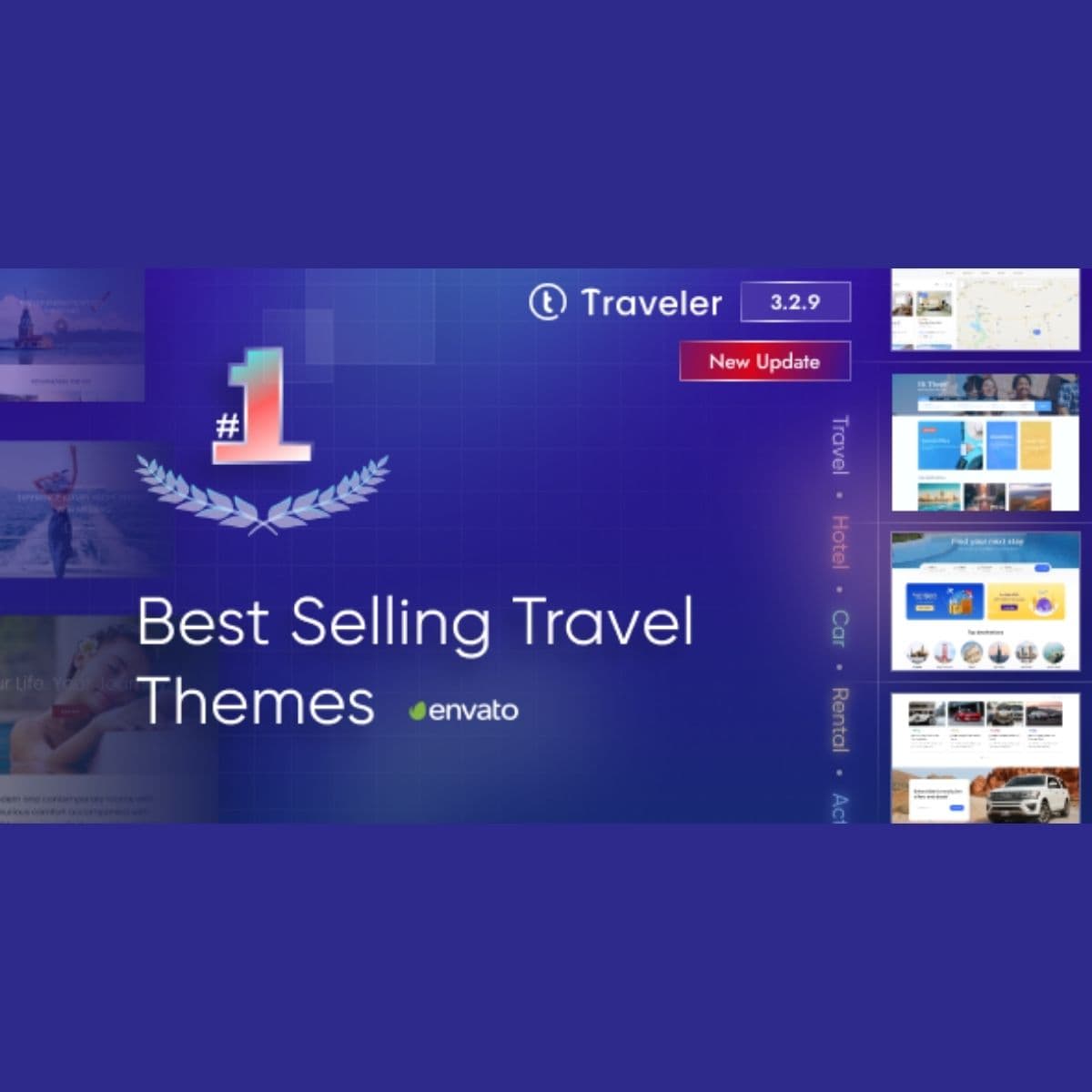 Screenshot of Traveler interface
