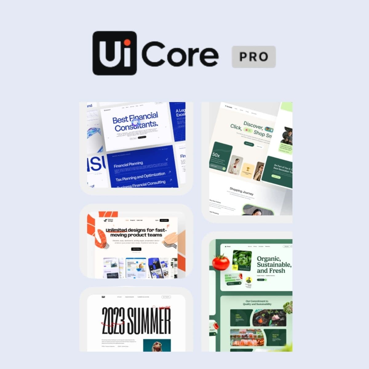 Screenshot of UiCore Pro interface