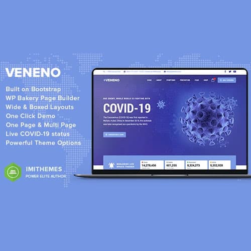 Veneno - Coronavirus Information Тема WordPress