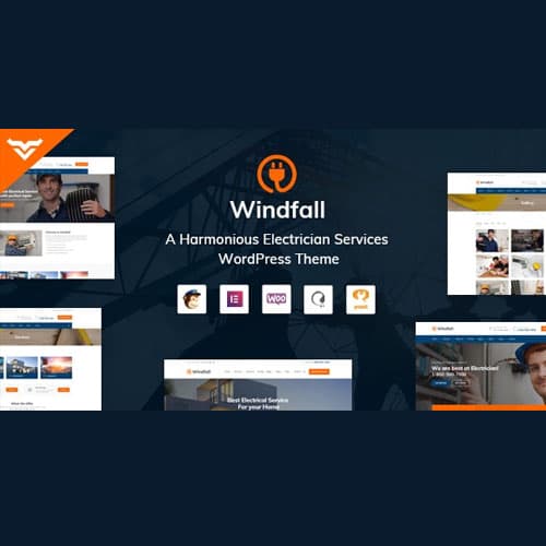 Windfall - Electrician Услуги Тема WordPress