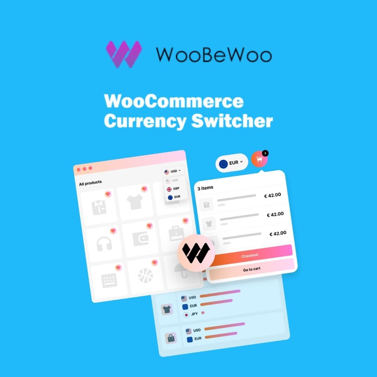 Screenshot of Woocurrency by Woobewoo PRO interface