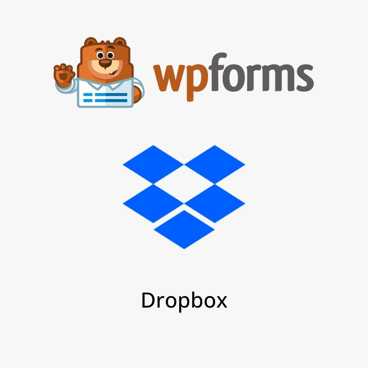 Screenshot of WPForms Dropbox interface
