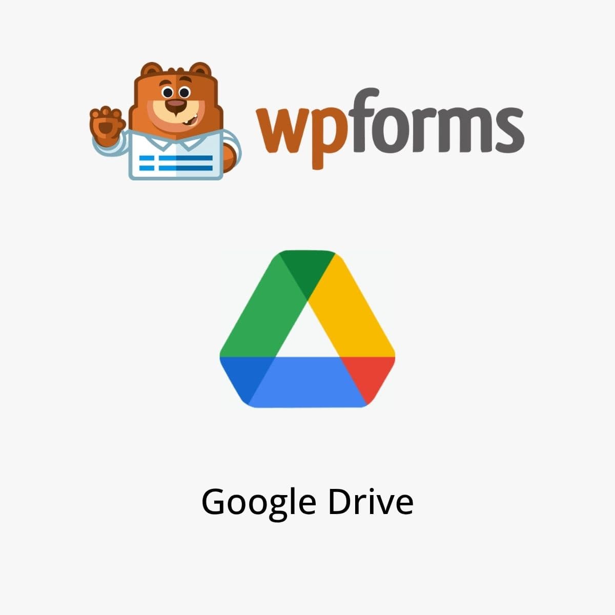 Screenshot of WPForms Google Drive interface