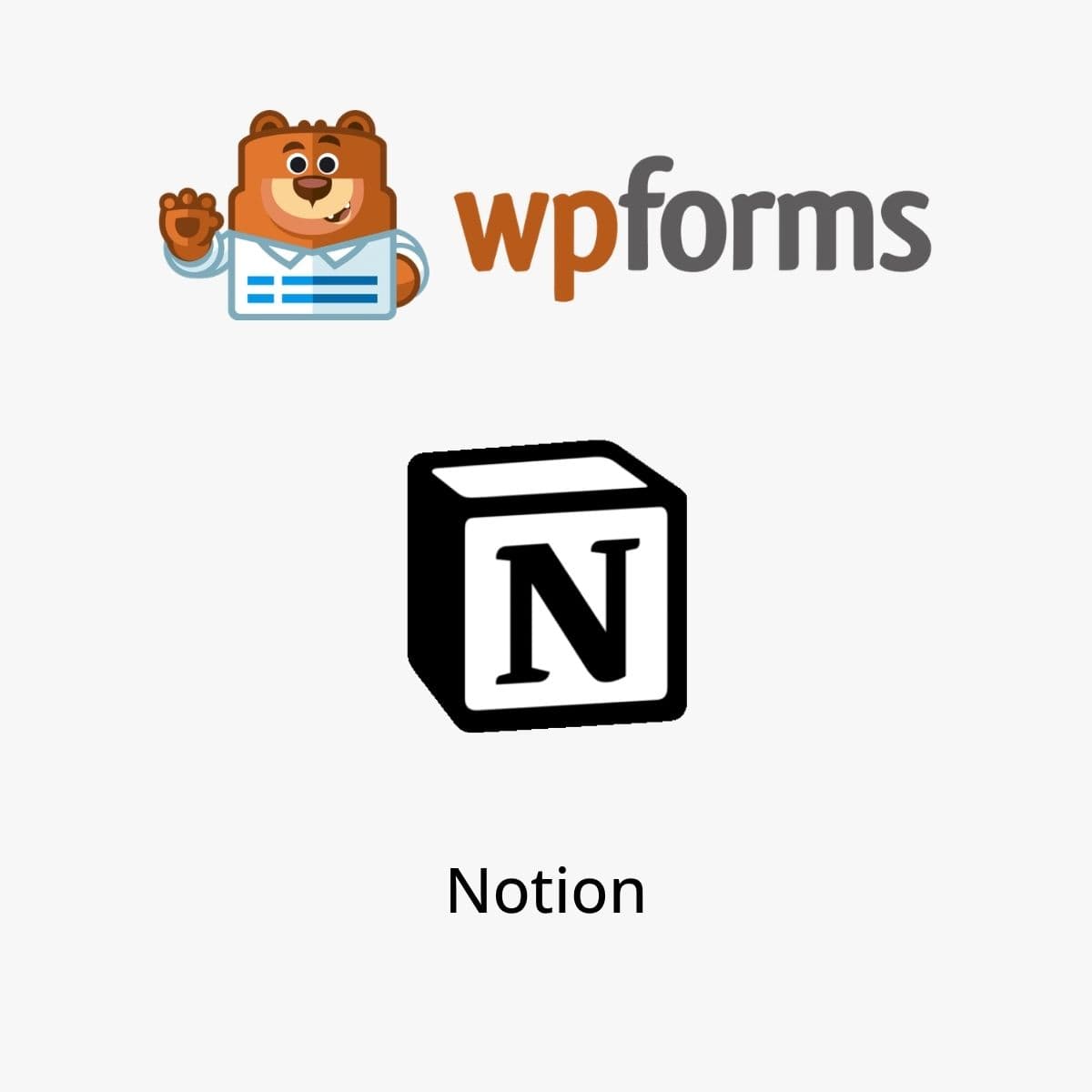 Screenshot of WPForms Notion interface