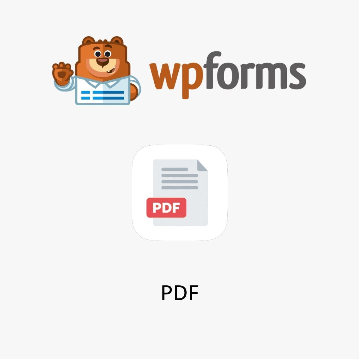 Screenshot of WPForms PDF Addon interface