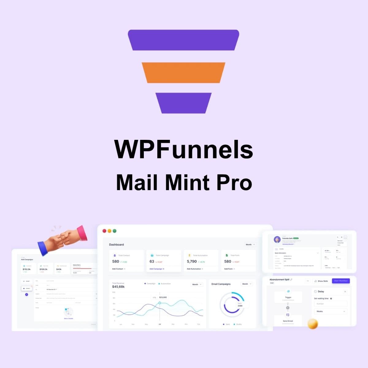 Screenshot of WPFunnels Mail Mint Pro interface